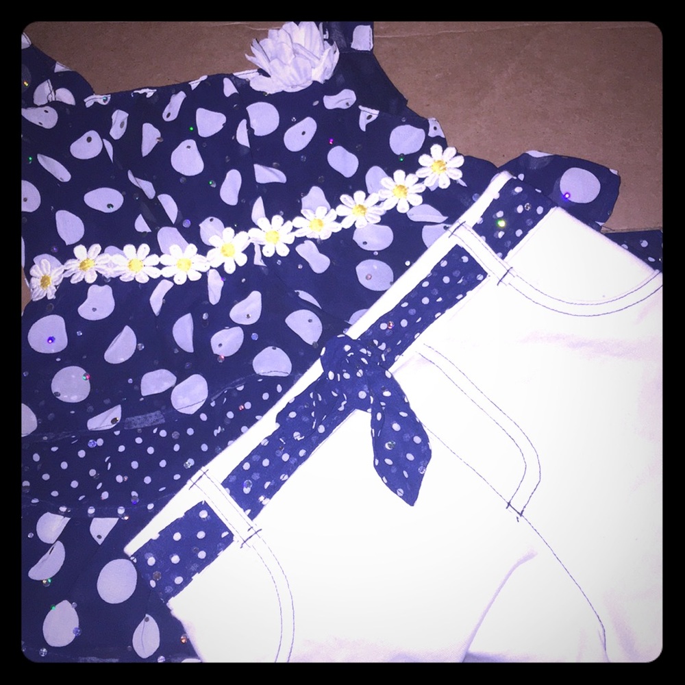 LITTLE GIRL Tank and short set